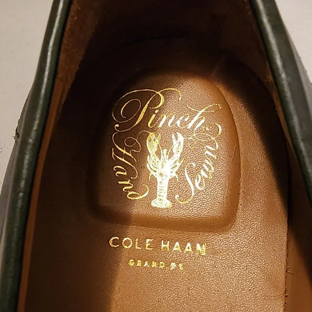 NWOT! Unworn Cole Haan Grand OS Pinch Dark Blue-Black Loafer Men' Size 11 M - Picture 3 of 10